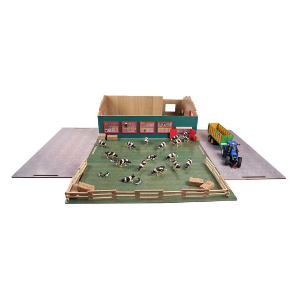 Kids Globe Farm Stable With Storage And Pasture 1:32