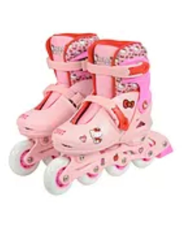 Hello Kitty Adjustable Inline Skates  To Fit Shoe Size 13J - 3