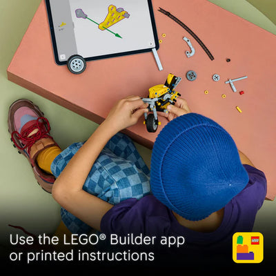 Lego Technic 42225 Yellow Motorcycle