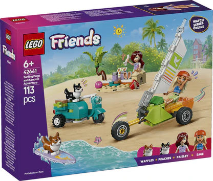 Lego Friends 42641 Surfing Dogs And Scooter Adventure