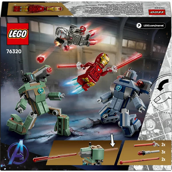 Lego Marvel 76320 Iron Man And War Machine vs Hammer Drones