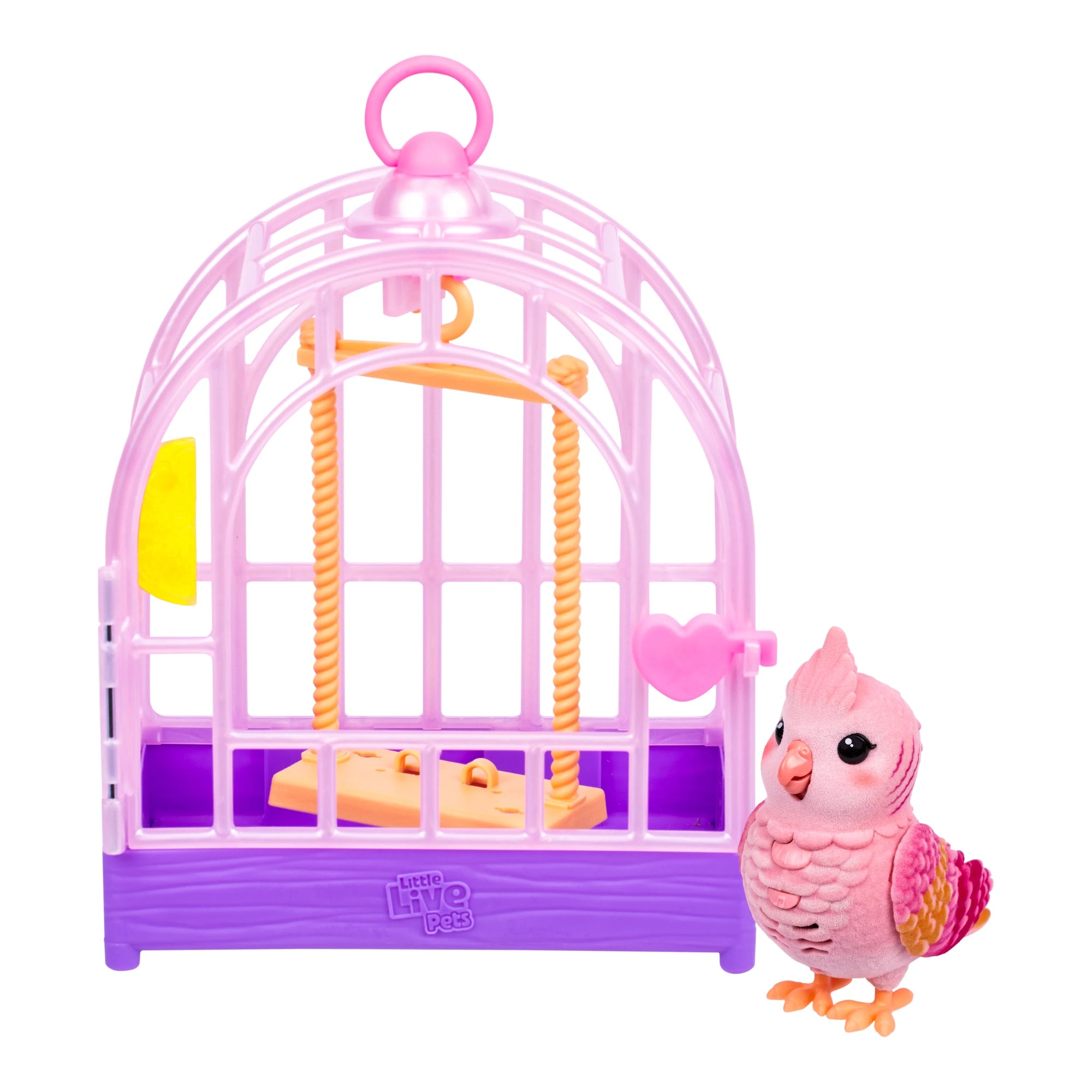 Little Live Pets My Really Real Bird And Cage Purple