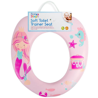 First Steps Soft Toilet Trainer Unicorns Pink / Sea World Blue Assorted