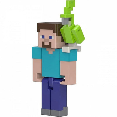 Minecraft Core Figure Steve With Parrot