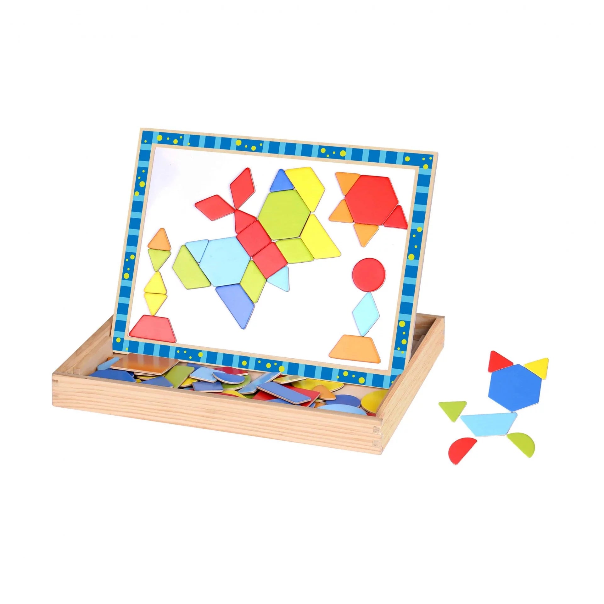 Tooky Toys Wooden Magnetic Activity Board 117pc