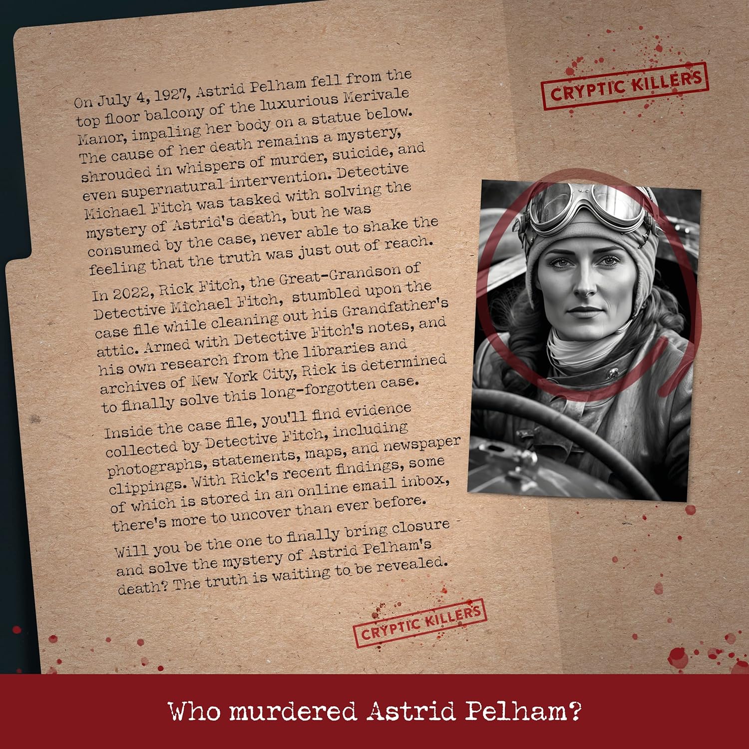 Cryptic Killers Murder At Merivale Manor