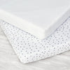 Baby Elegance 2pk Jersey Sheets Crib / Cradle Grey