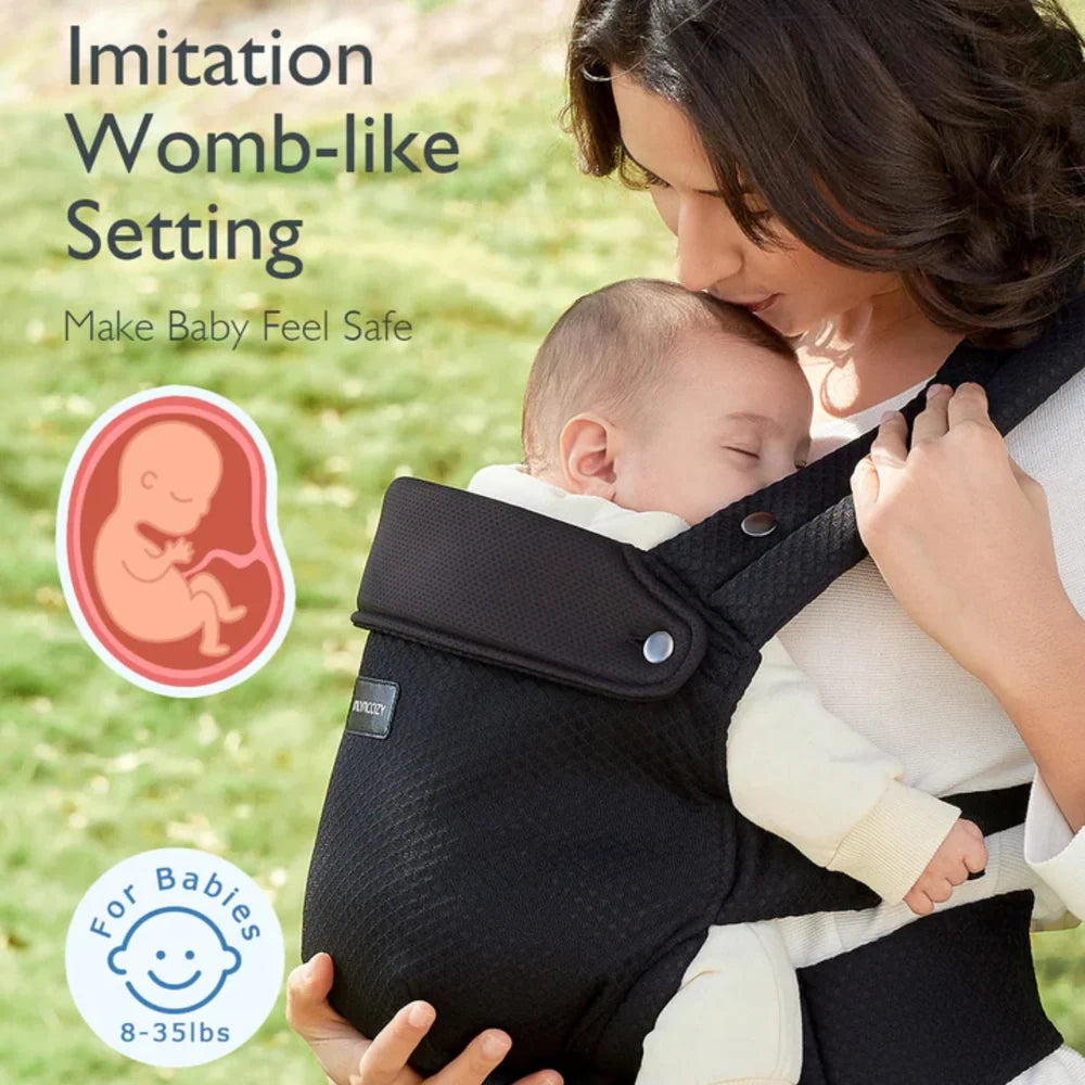 Momcozy Air Mesh 3 In 1 Baby Carrier Black