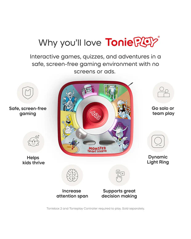 Tonies 2 Tonieplay Game Monsters Talent Search Disc With 6 Cards