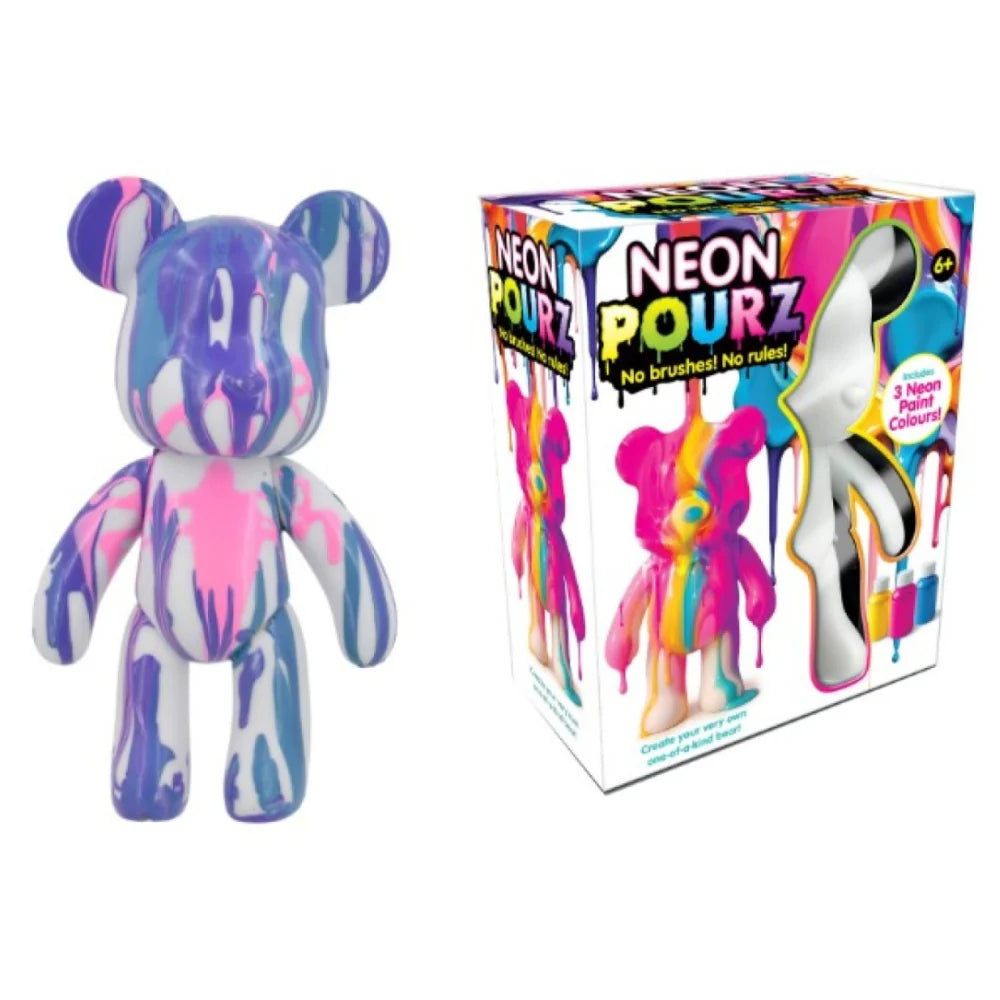 Neon Pourz Paint Bear Art Playset