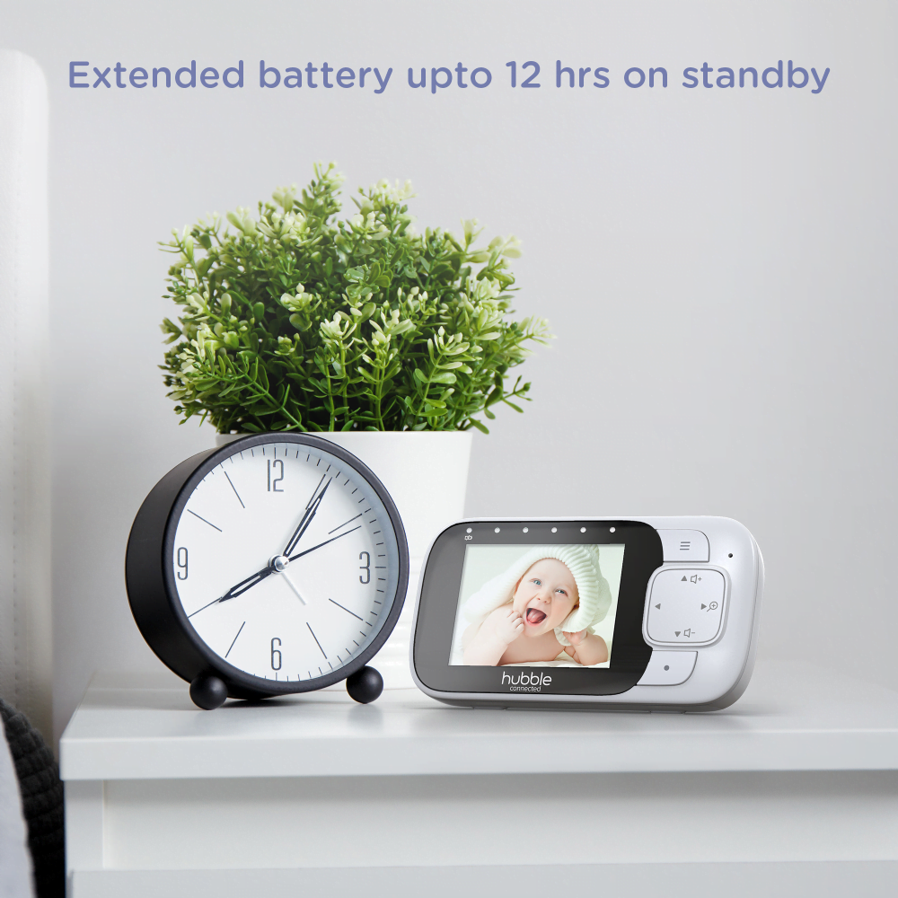 Hubble Nursey Pal Essentials Smart Baby Monitor With Fixed Camera