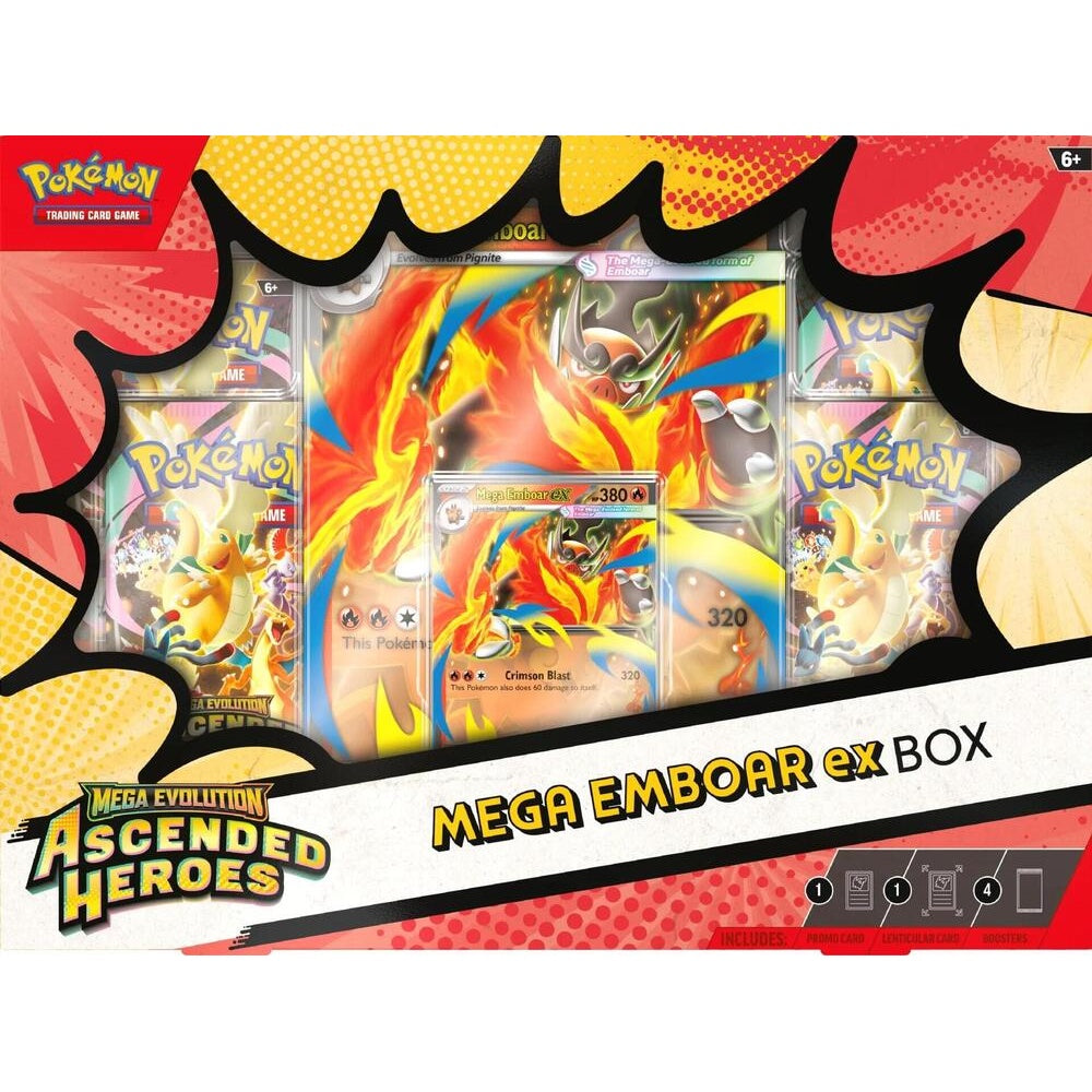 Pokemon TCG Mega Evolution Ascended Heroes Mega Emboar ex Box