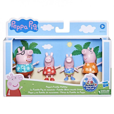 Peppa Pig Peppa's Family Holiday 4pc Figure Pack