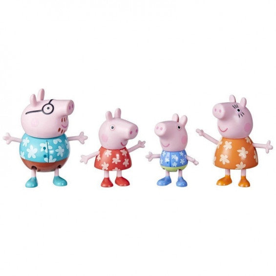 Peppa Pig Peppa's Family Holiday 4pc Figure Pack