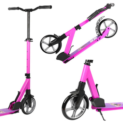 Bold Cube 200mm Big Wheel Foldable Scooter Pink