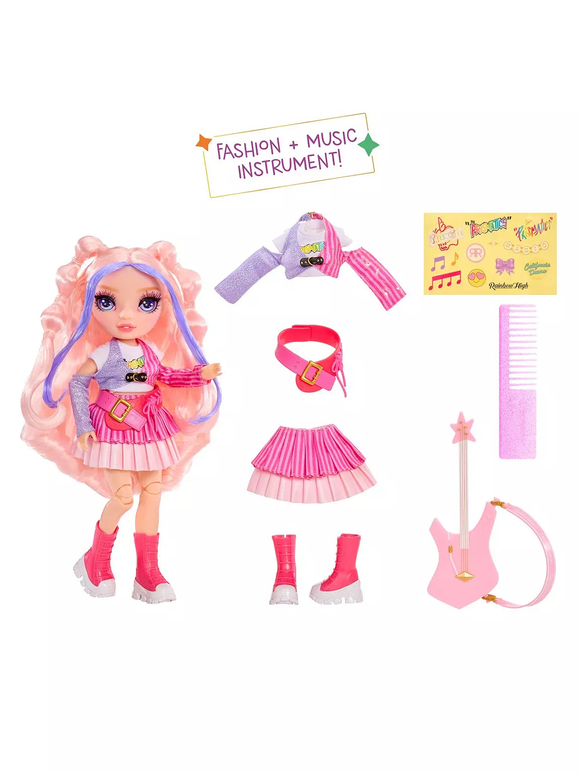 Rainbow High Junior High Rockband Doll Bella Parker