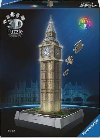 Ravensburger Iconics 3D Jigsaw Puzzle Big Ben With Light