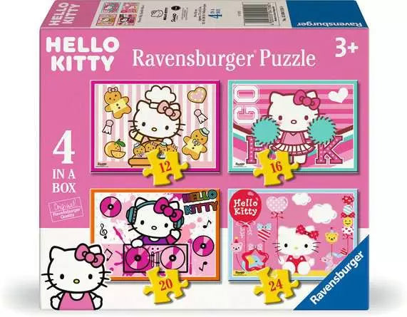 Hello Kitty 4 In A Box Jigsaw Puzzles