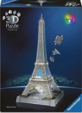 Ravensburger Iconics 3D Jigsaw Puzzle Eiffel Tower With Lights