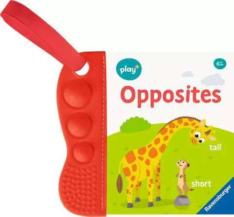 Play My First Teething Book Infant Toy Opposites