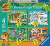 Jurassic World Dinosaur Explorers 4 In A Box Jigsaw Puzzles
