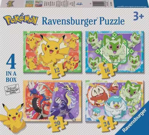 Pokemon 4 In A Box Jigsaw Puzzles