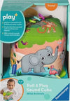Play Roll And Play Sound Cube Infant Soft Toy Wild Animals