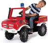 Rolly Unimog Fire Truck With Gears / Brakes / Flash Light