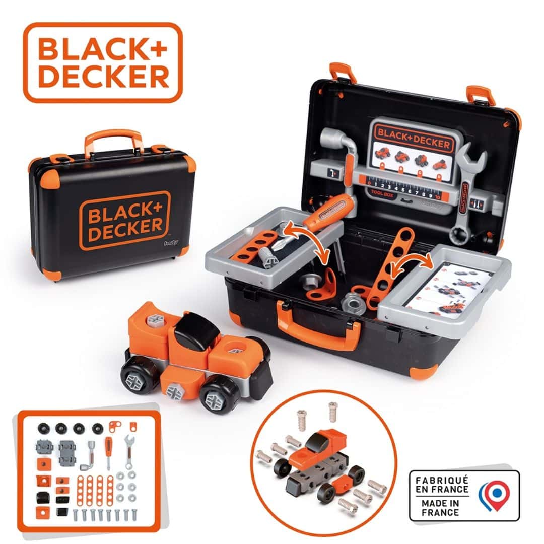 Smoby Black And Decker Bricolo Tool Box With 39 Accessories