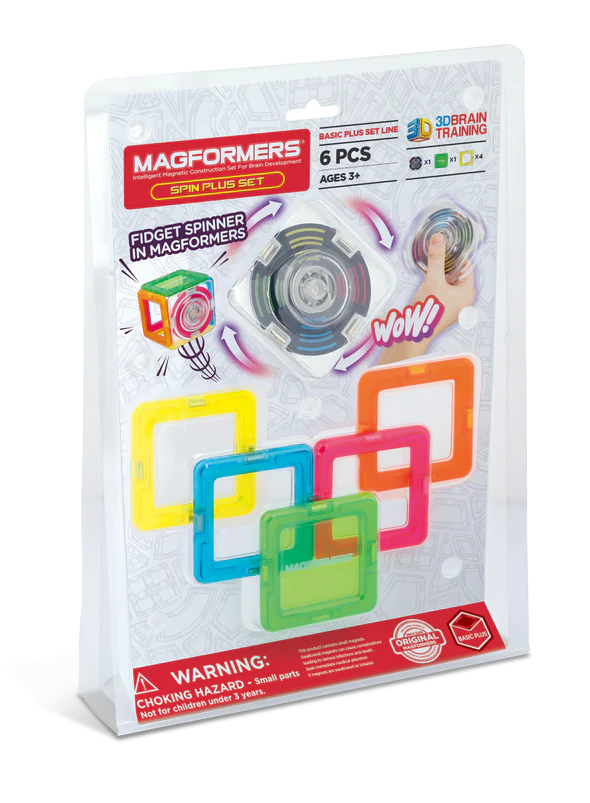 Magformers Spin Plus 6pc Construction Playset