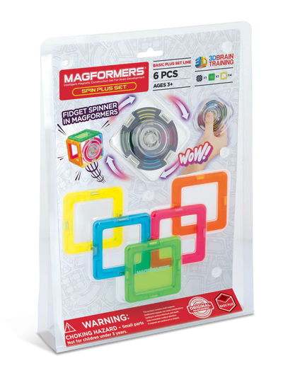Magformers Spin Plus 6pc Construction Playset