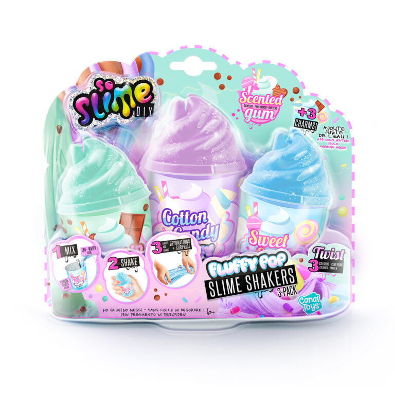 So Slime Fluffy Pop Slime Shakers 3 Pack