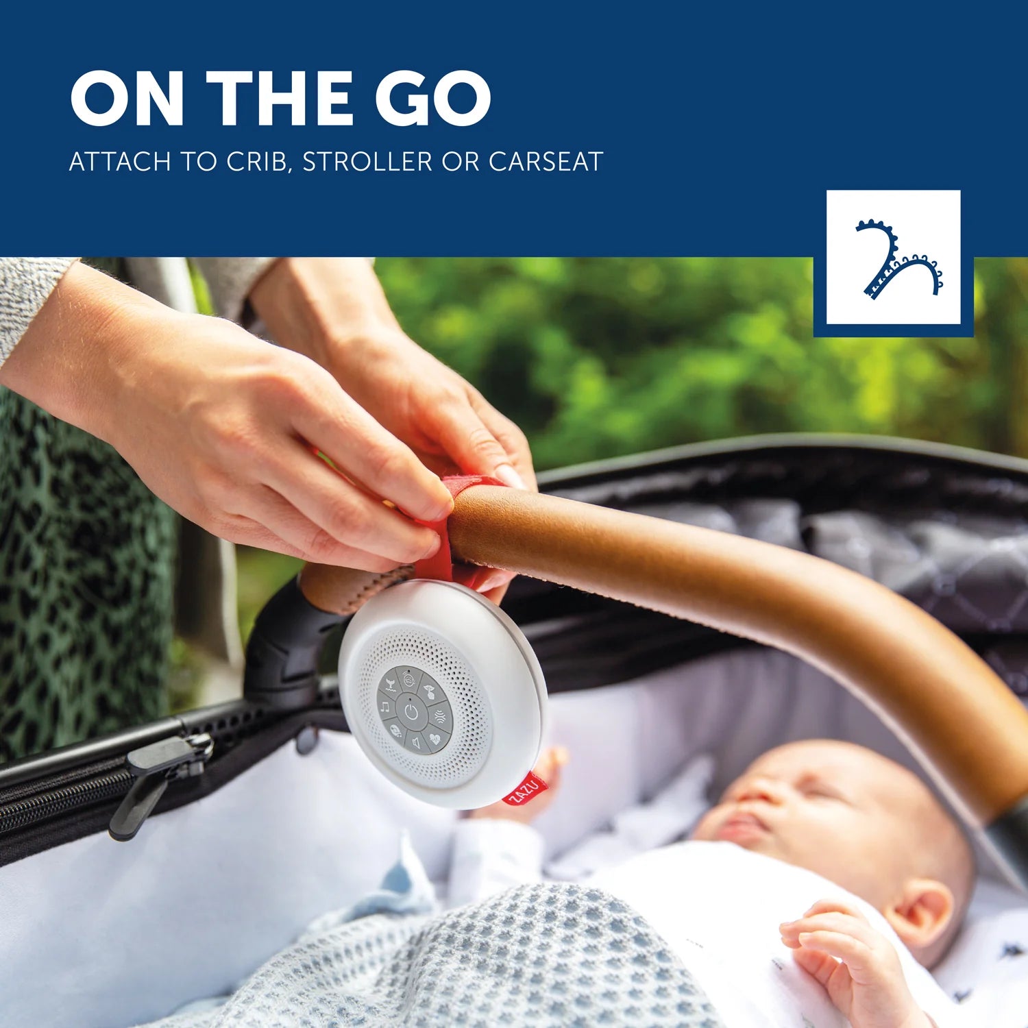 Zazu Portable Baby Soother  With 6 Calmimg Sounds