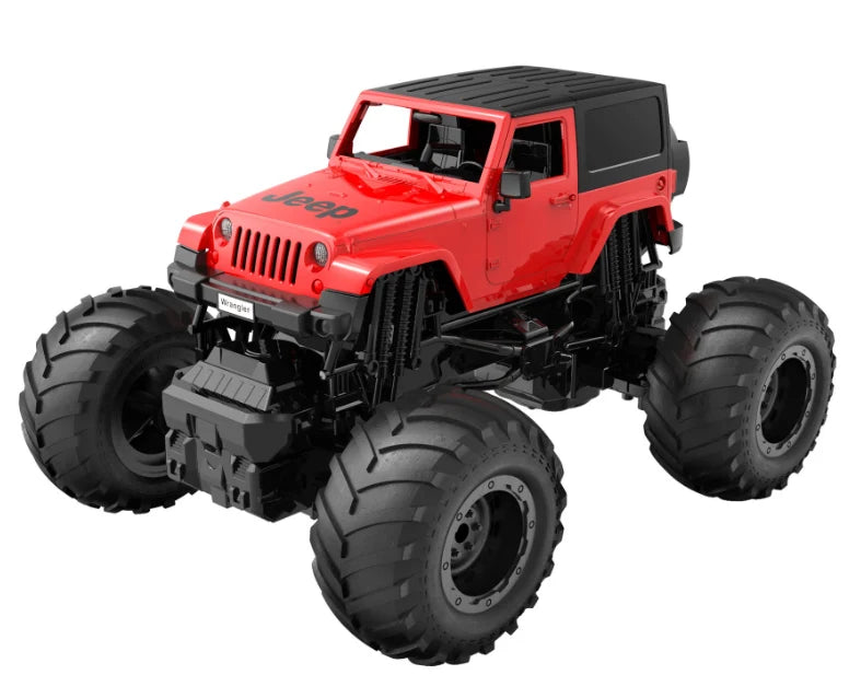 Jeep Wrangler Remote Control Crab Stunt Off Road Monster Truck 1:14 Red