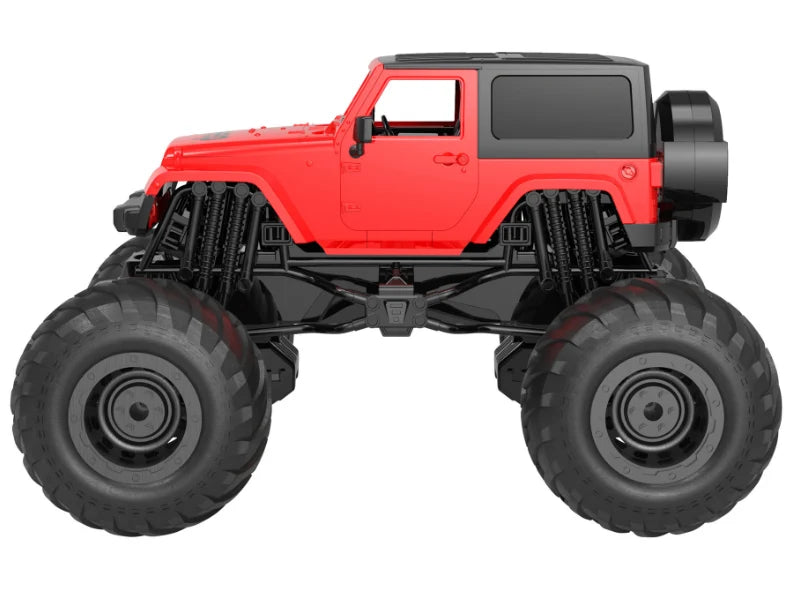 Jeep Wrangler Remote Control Crab Stunt Off Road Monster Truck 1:14 Red