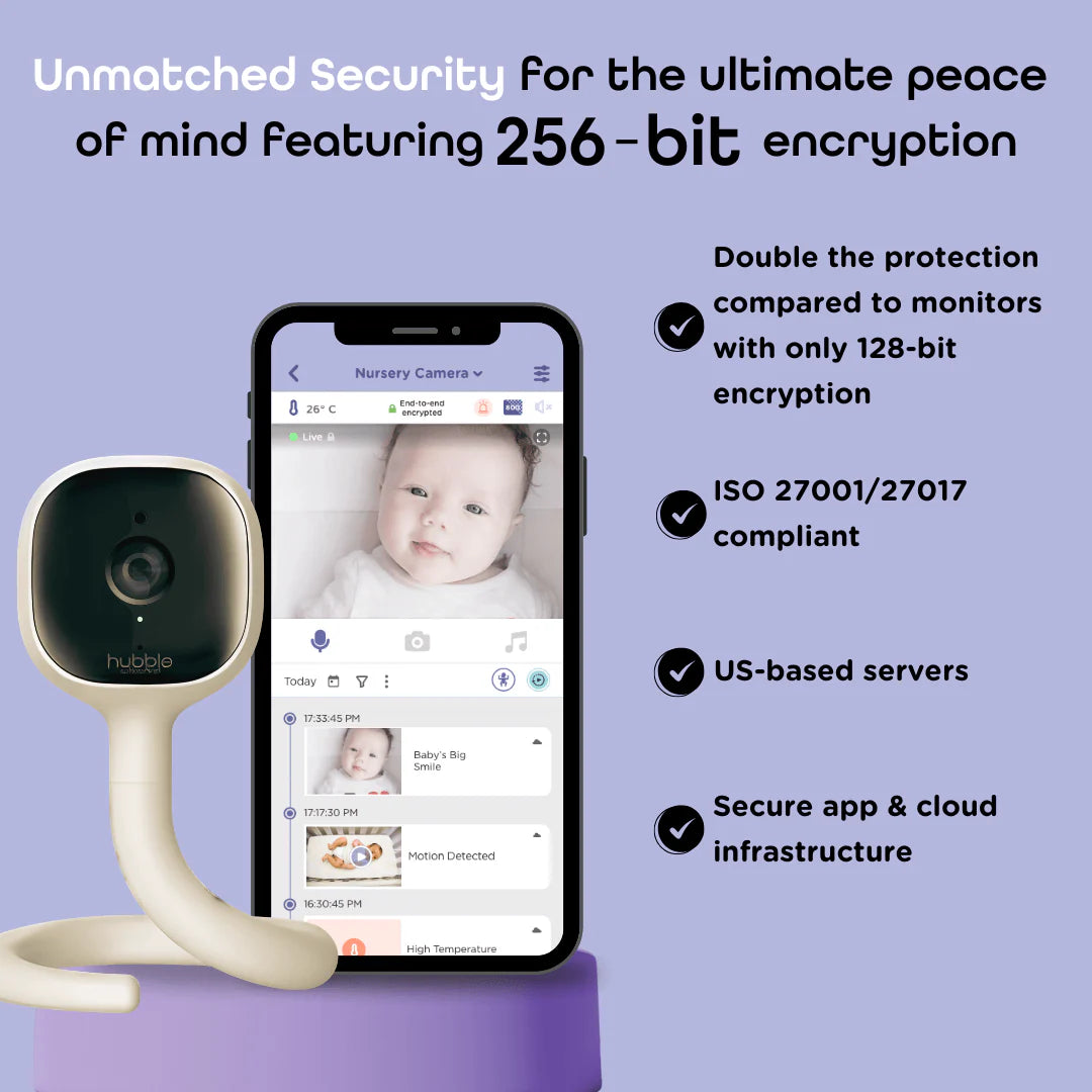 Hubble Go Baby Camera 2K QHD 5-In-1 Baby Monitor