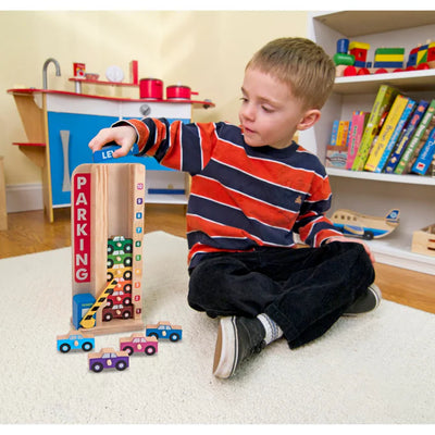 Melissa & Doug Stack And Count Parking Garage