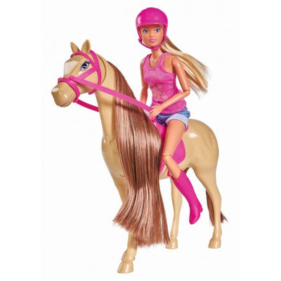 Steffi Love Lovely Horse Doll With Horse And Accessories Playset