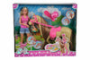 Steffi Love Lovely Horse Doll With Horse And Accessories Playset