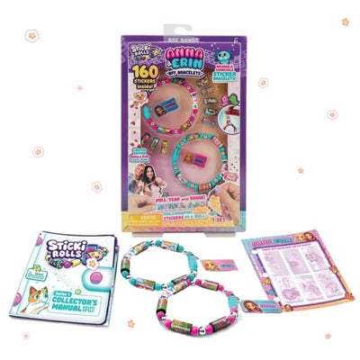 Sticki Rolls Anna And Erin Sticker Jewellery Making Set BFF Bracelets