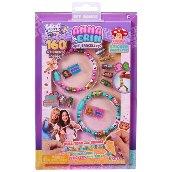 Sticki Rolls Anna And Erin Sticker Jewellery Making Set BFF Bracelets