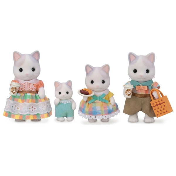 Sylvanian Families Latte Cat Family