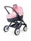 Quinny / Maxi Cosi Doll Pram Pink / Black for 42cm Doll