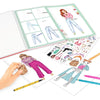 TopModel Colouring Book With Pens And Colouring Pencils
