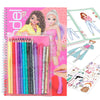 TopModel Colouring Book With Pens And Colouring Pencils