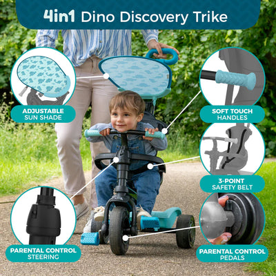 TP Toys Dino Discovery 4 In 1 Trike