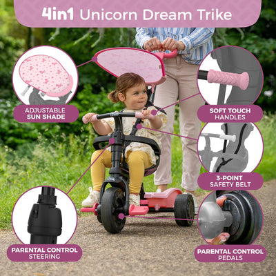 TP Toys Unicorn Dream 4 In 1 Trike