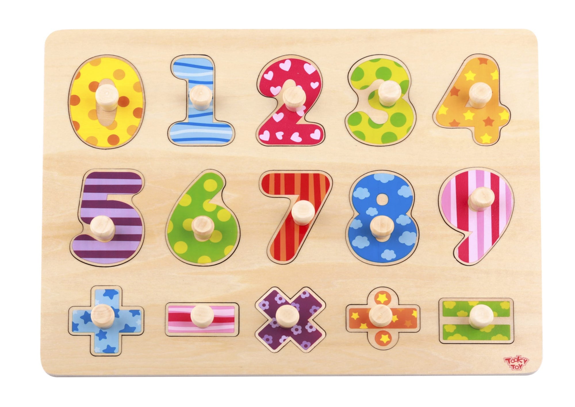 Tooky Toys Wooden Number Puzzle