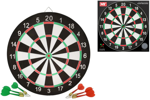 Dart Board 17" With 6 Darts