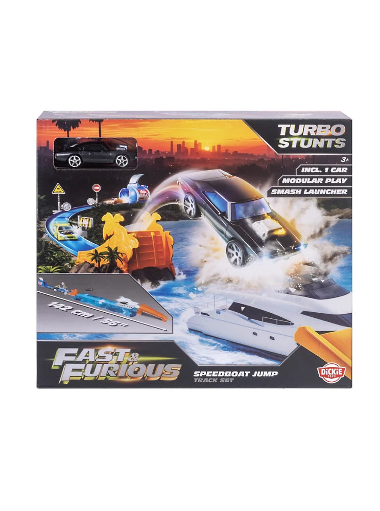 Dickie Fast And Furious Track Set With 2 Die Cast Cars